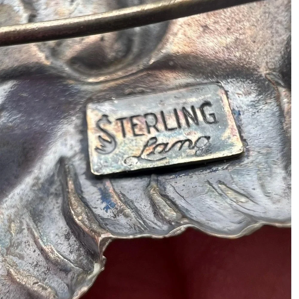 Vintage‎ Lang Sterling Silver Cocker Spaniel Dog Brooch 2